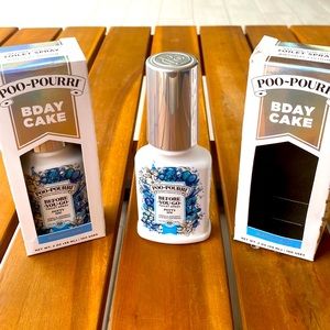 NIB (2) Poo-Pourri Potty On! Birthday Cake Before-You-Go Toilet Spray RARE